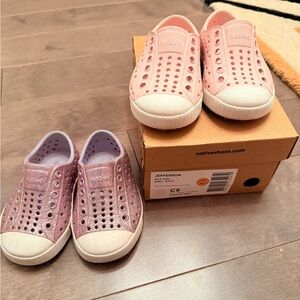 Native Kids Jefferson - Pink and Purple Slip-Ons